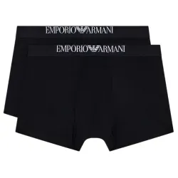 Emporio Armani für Herren. EM000253_AF14134 2er Set Delicate Boxershorts schwarz (L), Heimtextilien, Viskose