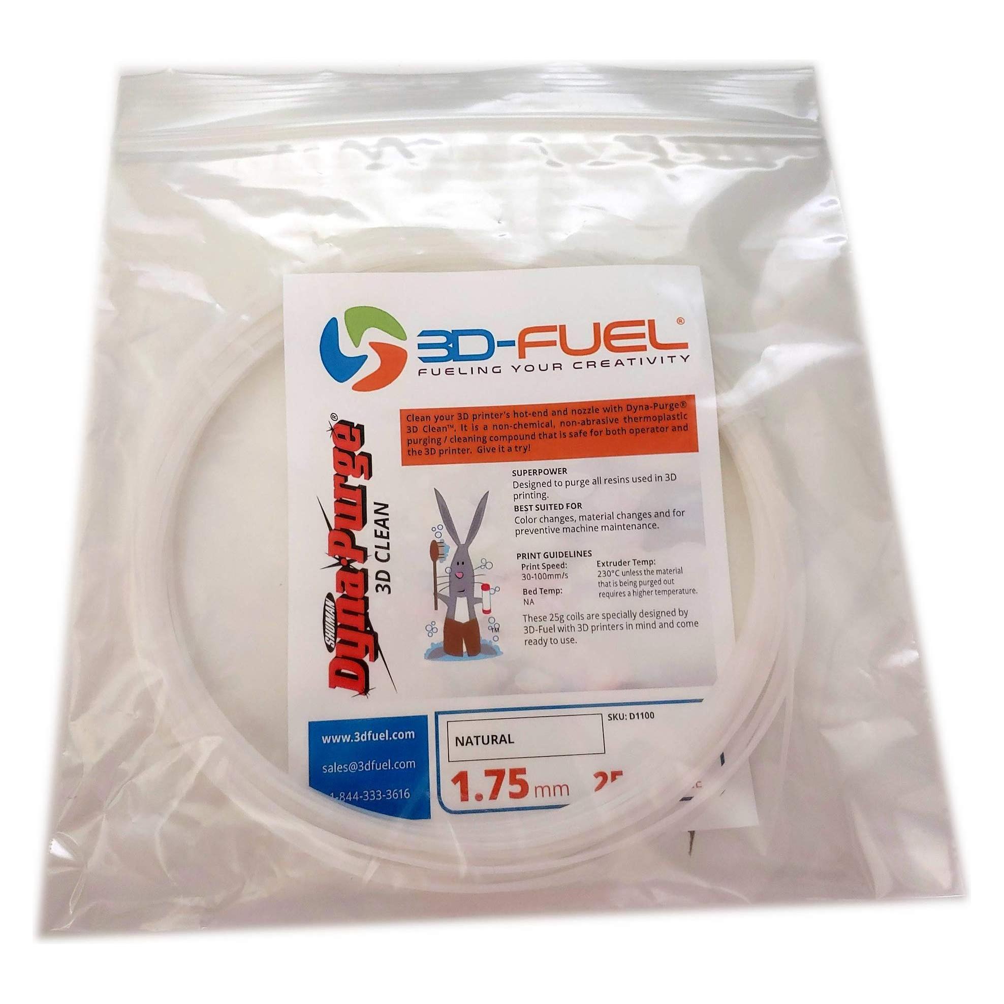 3D-Fuel Dyna-Purge 3D Clean Cleaning/Purging Filament - 1,75 mm - 25 g (ABS, PETG, PLA, 1.75 mm) (D1C00)
