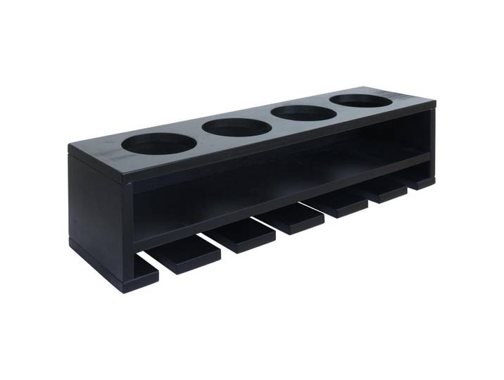 Jamb Weinregal Schwarz, Holz, 48x12x12 cm, Wohnzimmer, Regal, Weinregal