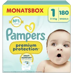 Pampers® Windeln Premium Protection Größe 1 (2-5kg) für Neugeborene (0-3 Monate)