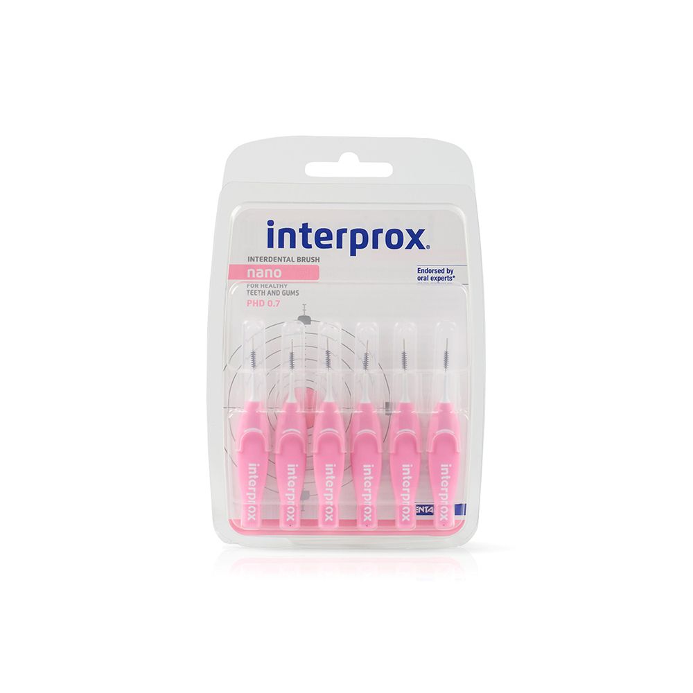 Interprox reg nano rosa Interdentalbürste Blister 6 St Zahnbürste