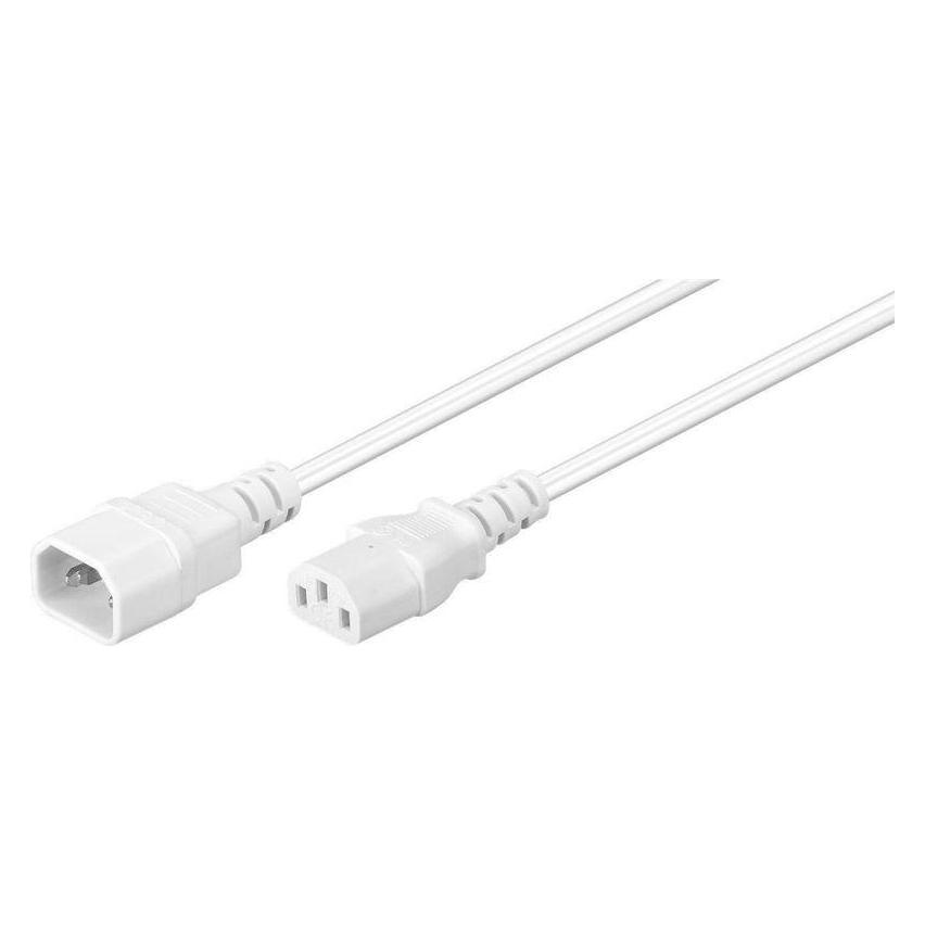 MicroConnect Power Cord C13 - C14 3m White (3 m) (PE040630W)