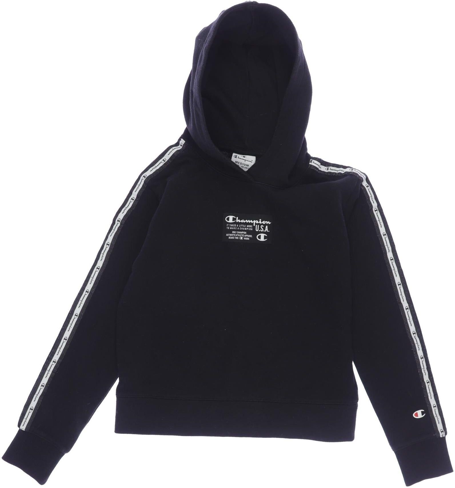 Champion Mädchen Kapuzenpullover oder Sweater, Schwarz, Gr. M, kein / Etikett - Second Hand