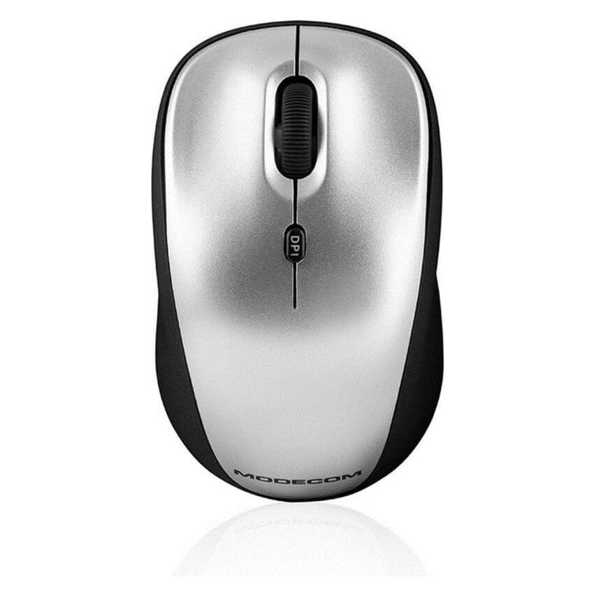 Modecom M-MC-0WM6-710 MC-WM6GREY-BLACK Wireless Mouse (Wireless/ USB Nano, Optical, 800/1600 DPI) (Kabellos) (M-MC-0WM6-710)