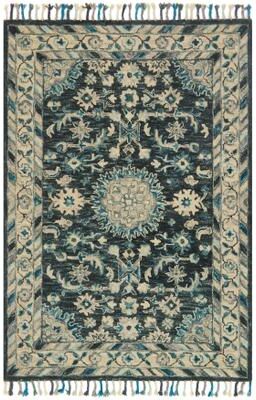 Alexander Home Sahara Boho Floral Hand-Hooked Wool Area Rug