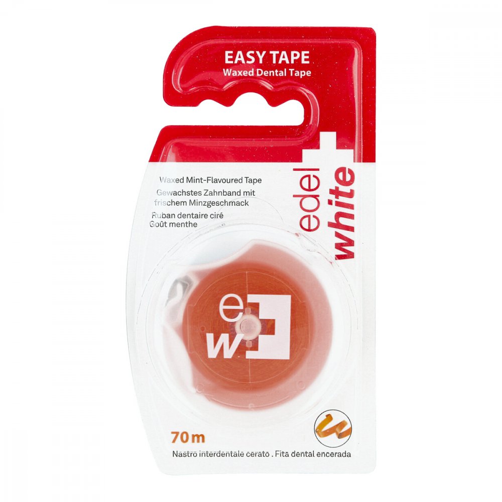 APO Team GmbH Edelwhite Dentaltape waxed Zahnseide 70 m 06847832