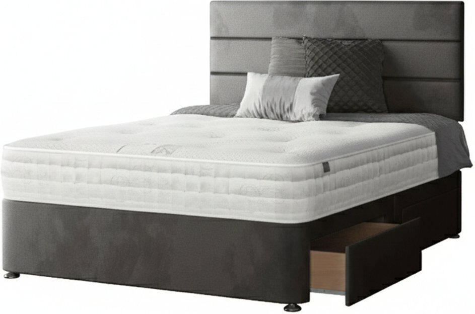 17 Stories Hayder Upholstered Bed Charocal Single (3')