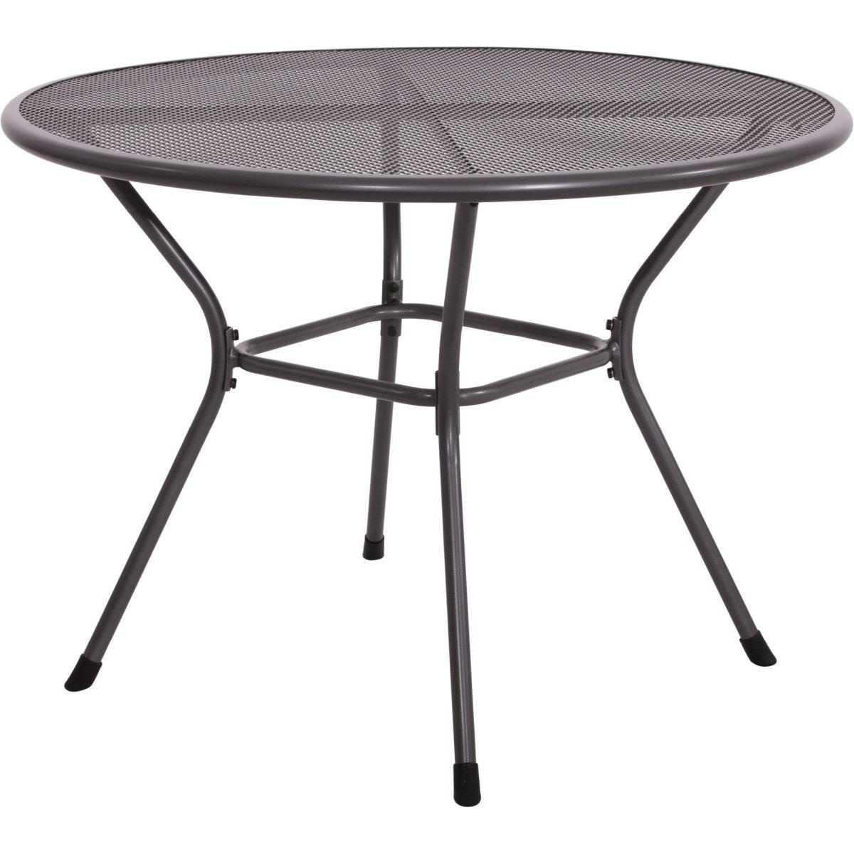 LESLILIVINGB Streckmetall Tisch Nordic Ø 105 cm, Gestell anthrazit 16919500