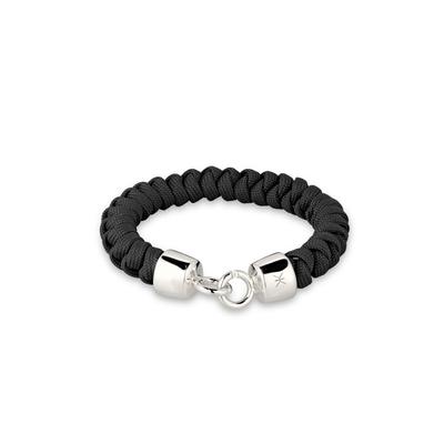 Armkette KUZZOI "Armband ohne Stein 925 Sterling Silber Herren" Gr. 19, grau, Armbänder, Herren, Silber 925 (Sterlingsilber), Armkette