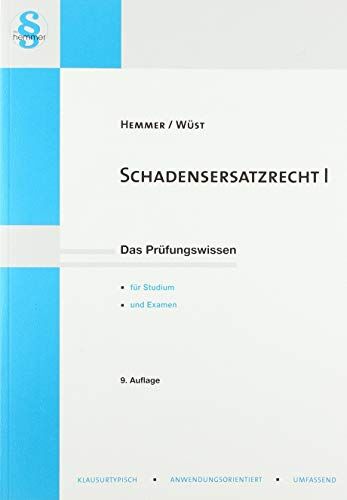 Hemmer, Karl E - Schadensersatzrecht 1: Vertragliche Primär- und Sekundärhaftung (Skripten - Strafrecht) - Preis vom 30.09.2026 09:01:18 h