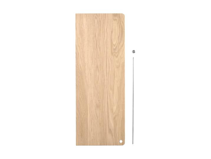 Woud Stedge Add-on Regal Weiß pigmentierte Eiche-ge­bürsteter Stahl