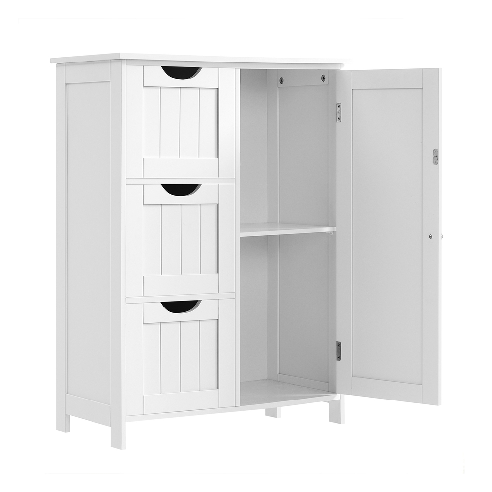 VASAGLE Schrank mit 3 großen Schubladen BBC49WT