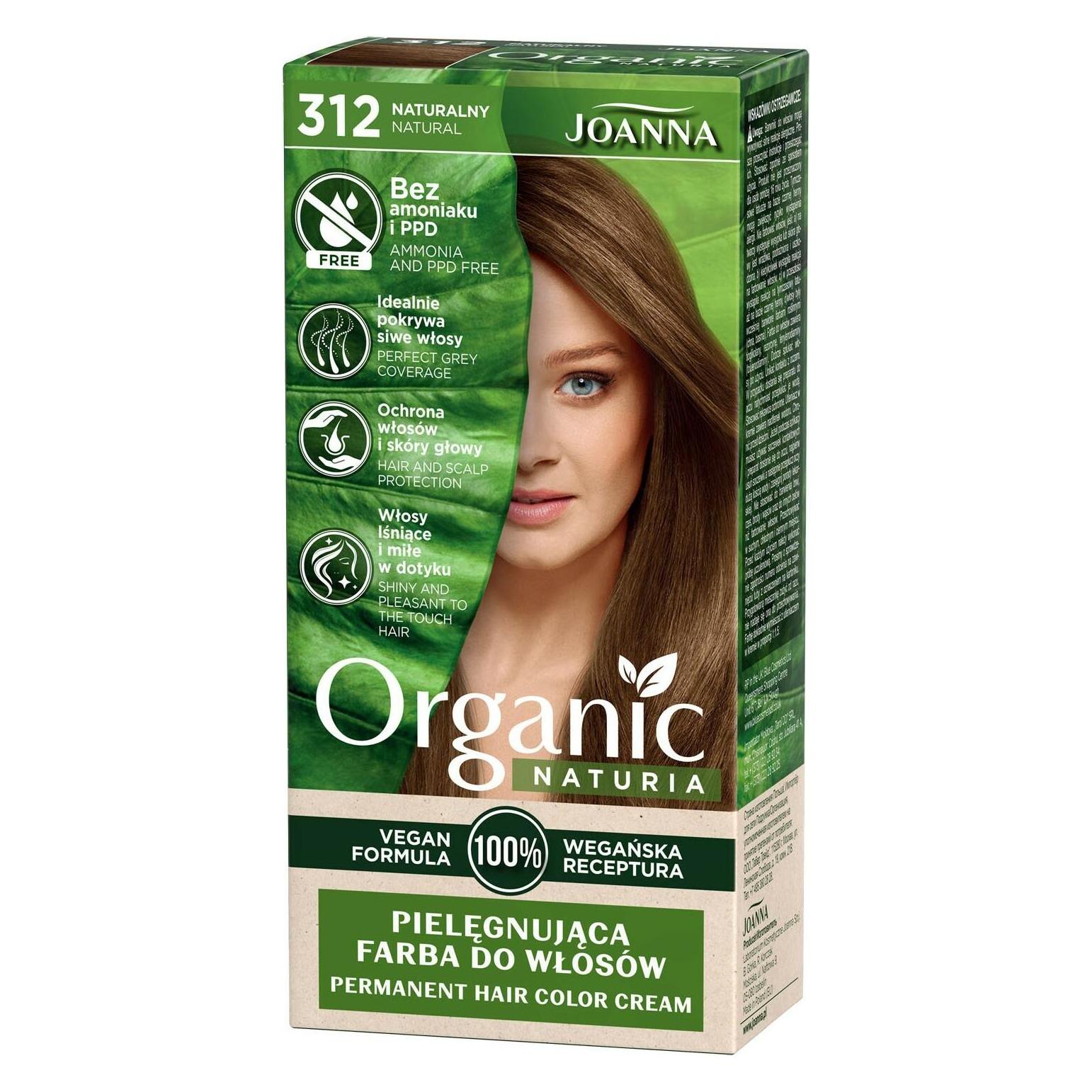 Joanna Naturia Organic caring hair dye without ammonia and PPD 312 Natural (312 Natural) (5901018020200)