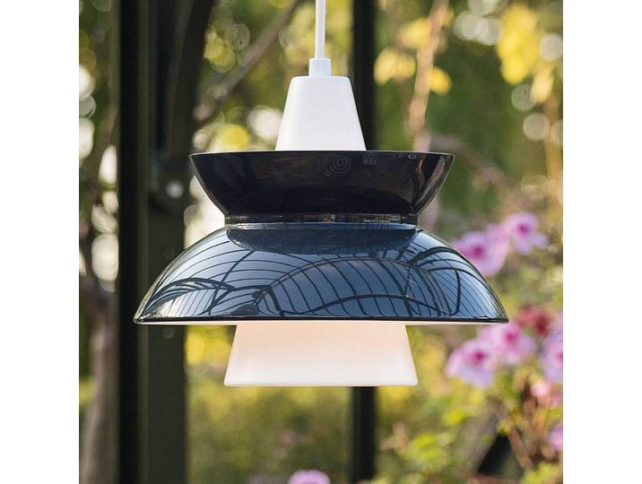 Louis Poulsen Designer Hängelampe Doo-Wop, dimmbar, schwarz, für Wohn- / Esszimmer, Aluminium, Design, Pendelleuchte