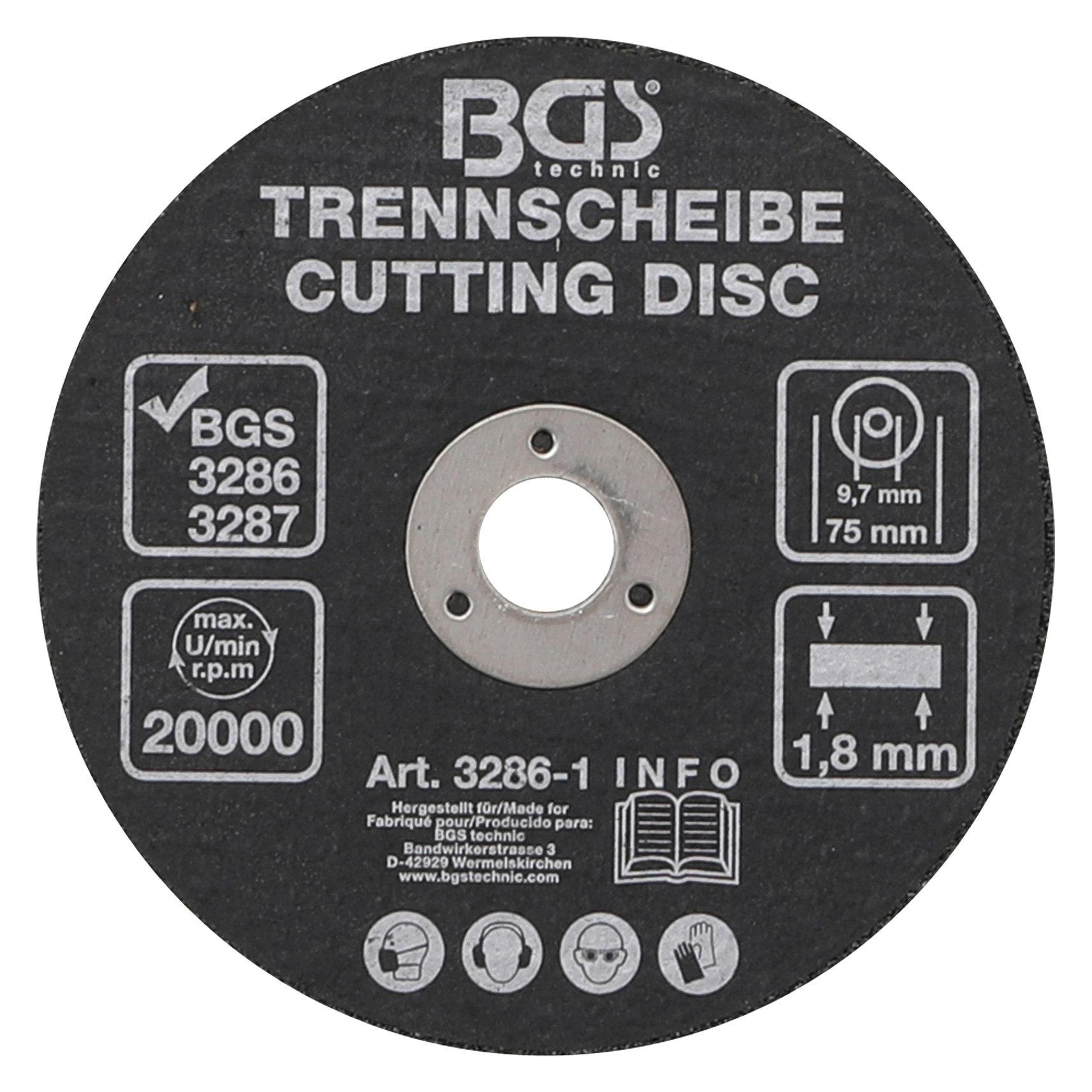 BGS Trennscheibe Ø 75 x 1,8 x 9,7 mm (3286-1)