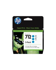 HP Enterprise HP 712 3-Pack 29-ml Cyan DesignJet Ink Cartridge Tintenpatrone 3er (3ED77A)