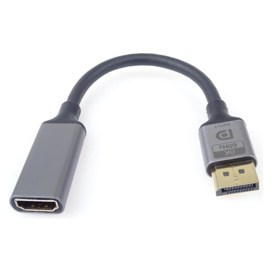 PremiumCord adaptér DisplayPort - HDMI, 8K@60Hz, 4K@144Hz Male/Female, 20cm (DisplayPort, HDMI) (kportad31)