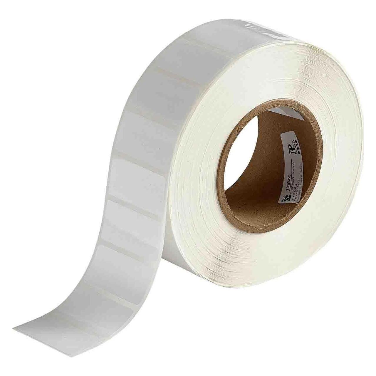 Brady THT-17-533-3, wiederablösbarer Polyester, Weiss, glänzend, 50.80 x 25.40 mm (3000 E.) (THT-17-533-3)