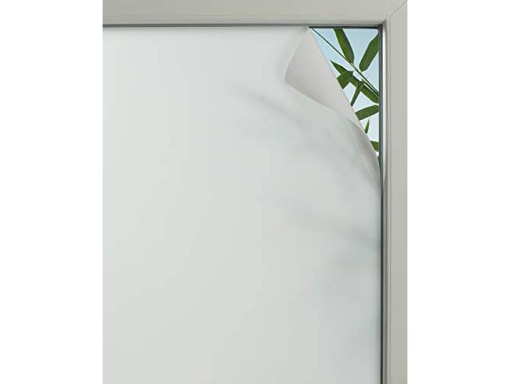 GARDINIA Statische Fensterfolie Privacy 75, Selbsthaftend, Blickdicht, Blickschutz, Lichtdurchlässig, Sichtschutzfolie, Haftet statisch ohne Kleber, 45 x 150 cm