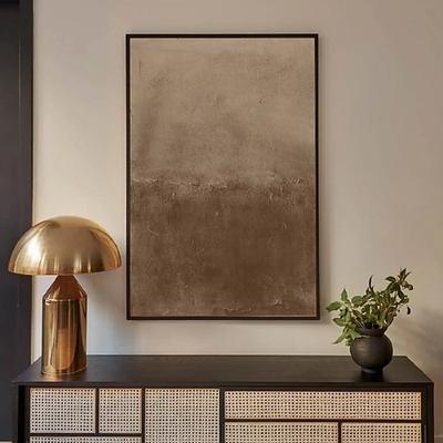 Boho Kunst schwere Struktur Malerei handgemalt braun abstrakte Kunst nordische Kunst Ölgemälde handgefertigt blau braun beige 3D Struktur Kunst Original Gemälde Wand Kunst Malerei