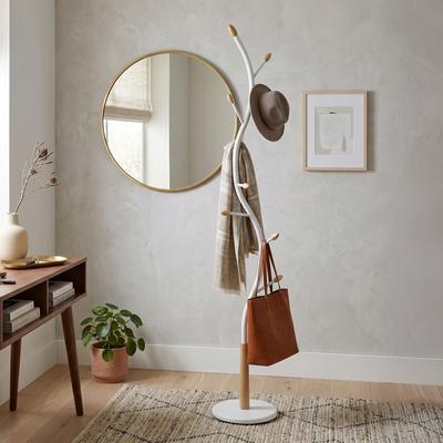 Roundhill Furniture Arles Metal Standing Coat Rack