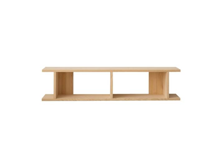 Meuble TV en pin massif verni 2x1