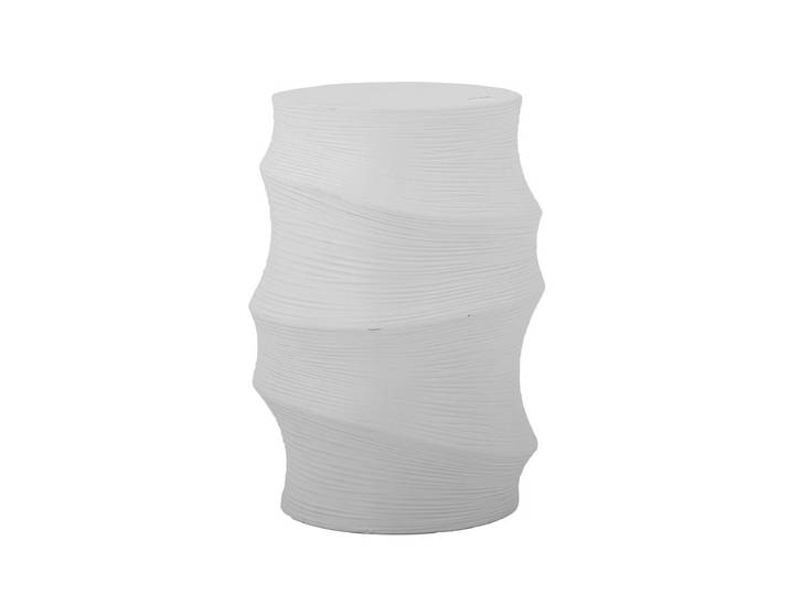 Beistelltisch Elisa - in Steinoptik weiß - Weiß - Luxusbetten24