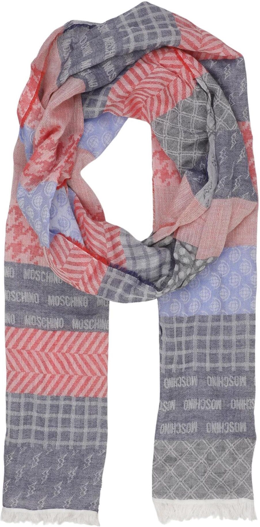 Moschino Damen Schal oder Tuch, Mehrfarbig, Baumwolle / Modal - Second Hand