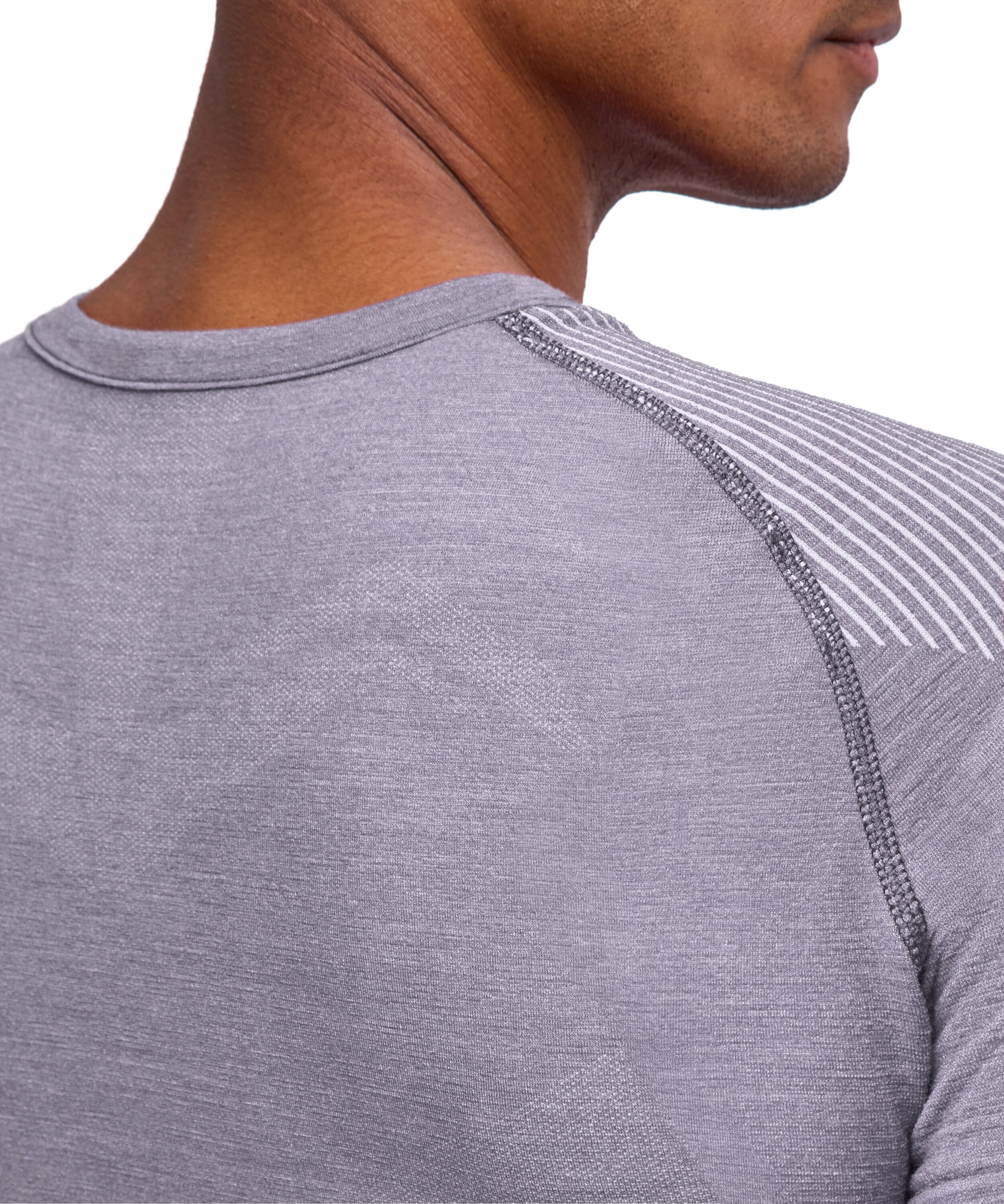 T-Shirt FALKE "FALKE T-Shirt", Herren, Gr. XXL, grau (grau, heather (3757)), Shirts T-Shirt