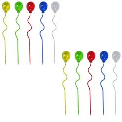 10x LED Außenleuchte Steckleuchte Gartenleuchte Dämmerungssensor Bunt H 60 cm
