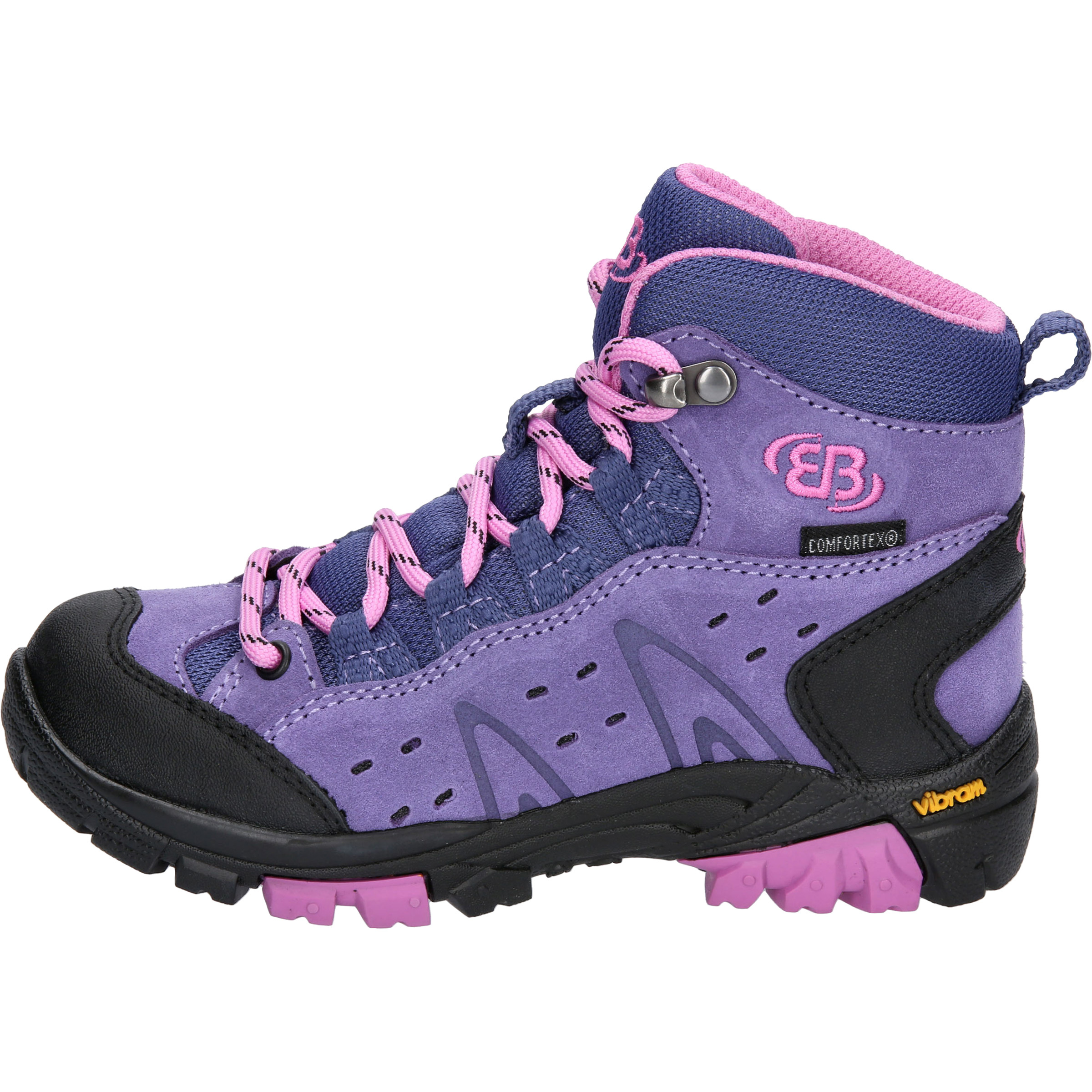 Brütting Mount Bona High Kinder Wanderschuhe lila Größe 34 Trekking Wasserdicht