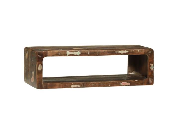 Meuble TV Multicolore 80x30x25 cm en bois massif récupéré