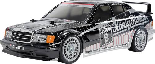 Tamiya TT-02 M-B 190E Evo.II '91 Kö-Pi. Brushed 1:10 RC Modellauto Elektro Rennwagen Allradantrieb (4WD)