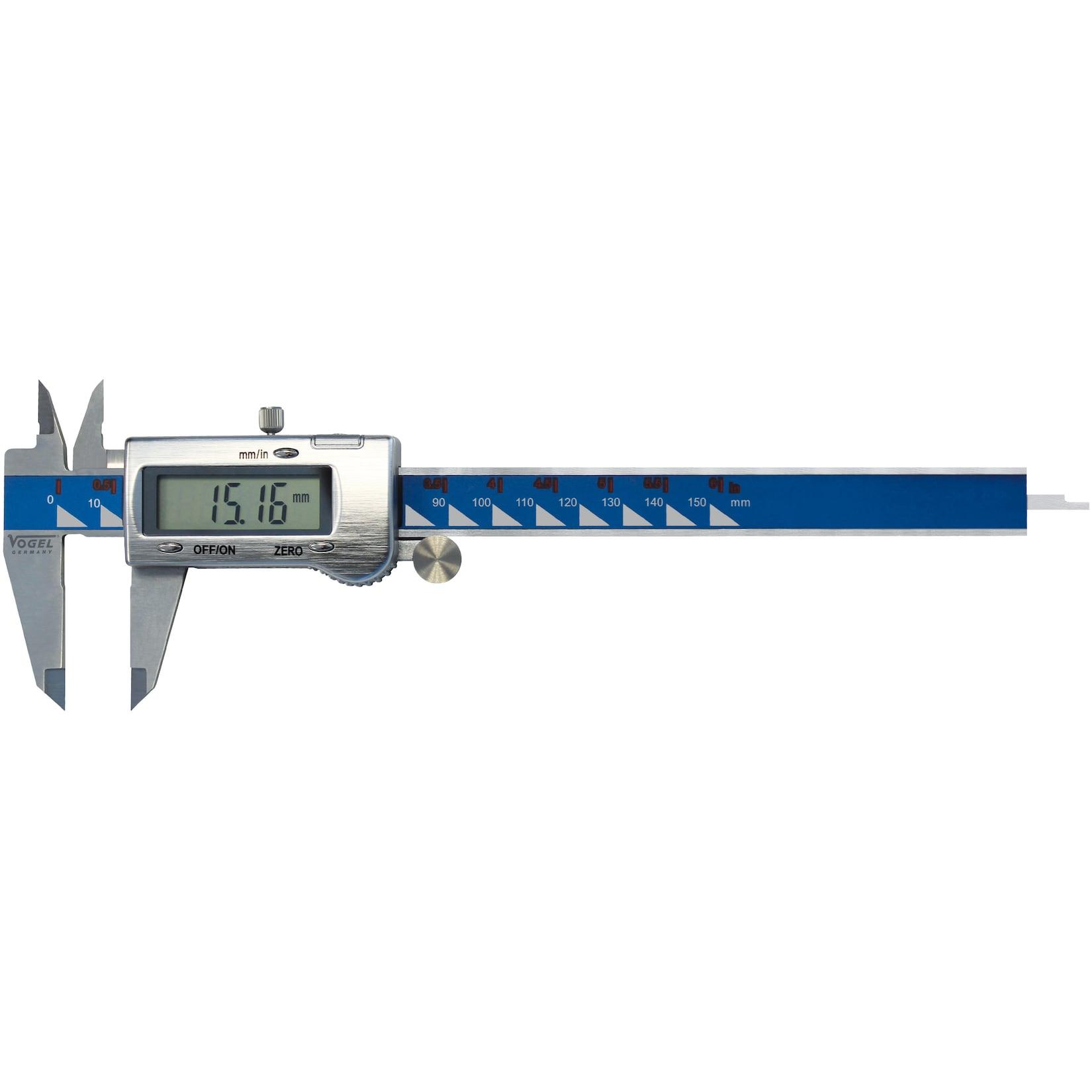 Vogel Germany elektrischer Digital Messschieber Messbereich 150 mm / 6 Inch
