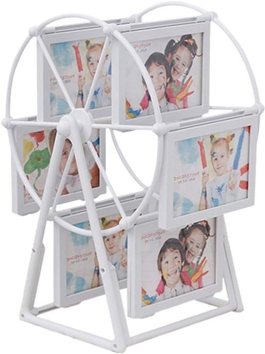 Draaibare Fotolijst Reuzenrad voor 12 Foto's - Vintage Tafeldecoratie