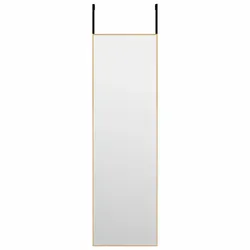 vidaXL Türspiegel Golden 30x100 cm Glas und Aluminium