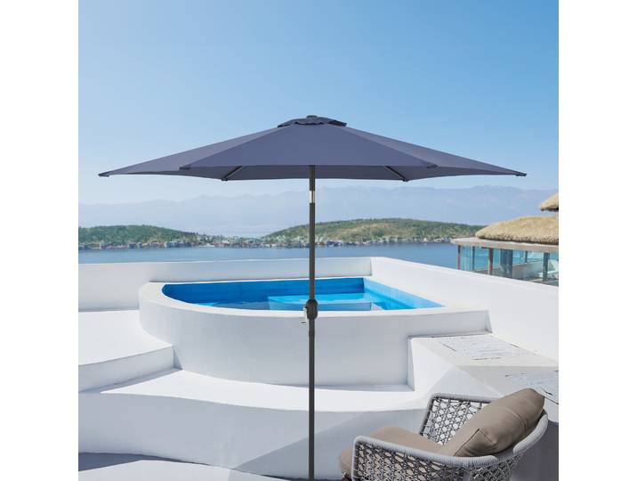 Sonnenschirm ’Altino’ mit Knickgelenk Navyblau