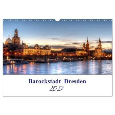 Barockstadt Dresden (Wandkalender 2027 DIN A3 quer), CALVENDO Monatskalender