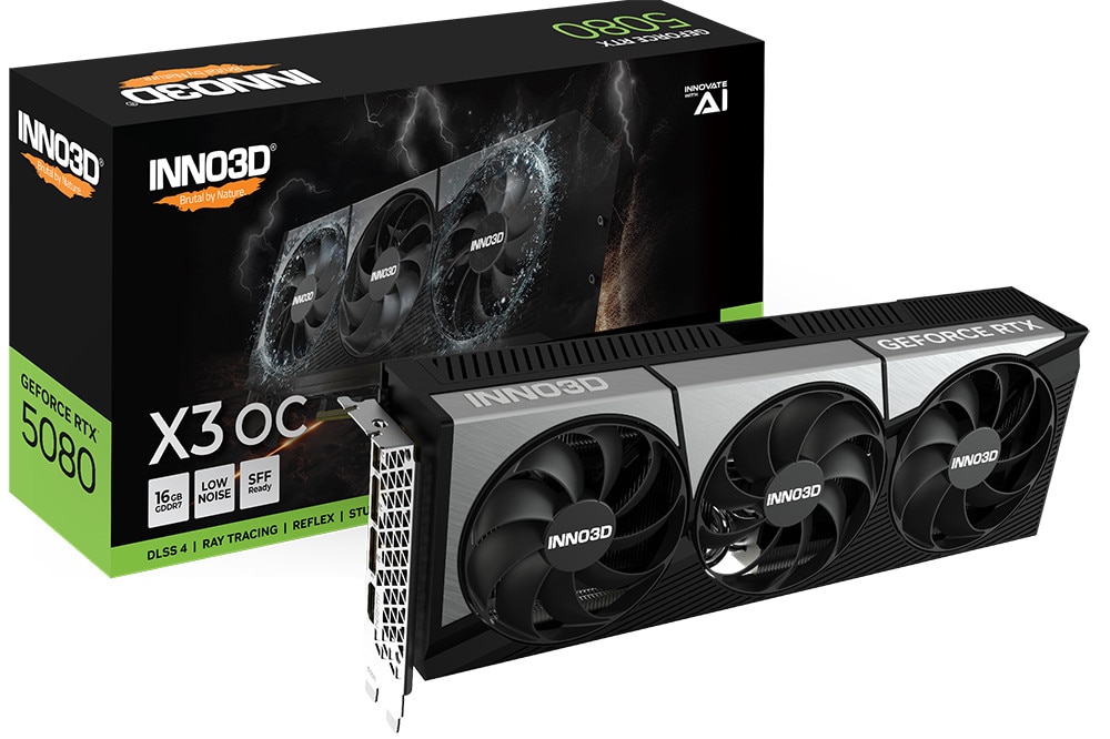 INNO3D GeForce RTX 5080 X3 OC Grafikkarte 16 GB