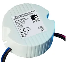 Rutec LED Konverter, 240mA, 5.8W-10W, 230V AC, dimmbar mit Phasenabschnitt, statisch, IP64 RU-85965