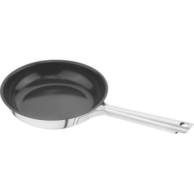 Bratpfanne ZWILLING "TrueFlow", schwarz (silberfarben, schwarz), B:21,3cm H:7,5cm L:41cm Ø:20cm, Pfannen, Bratpfanne, Keramik-Antihaftbeschichtung, 18/10 Edelstahl, Rostfrei, Induktion