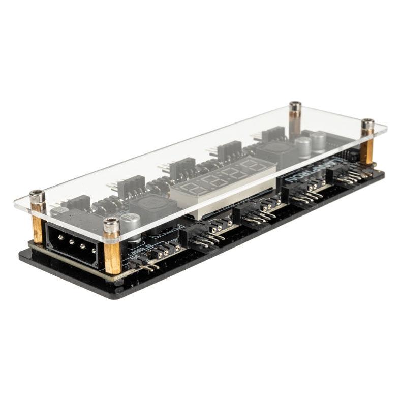 Lamptron LP801 Lüftersteuerung mit Display (9 Lüfter) (LAMP-LP801)