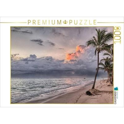 CALVENDO Puzzle Palmenstrand in der Karibik | 1000 Teile Lege-Größe 64x48cm Foto-Puzzle für glückliche Stunden, Sonstige von , Calvendo Puzzle