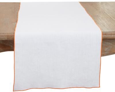 Saro Lifestyle Stonewashed Stitched Edge Table Runner