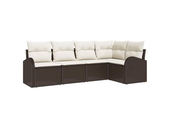 Makastle Sofa-Set mit Kissen, Braun, 234 x 124 x 85 cm, 40,4 kg, Modular, Montage erforderlich