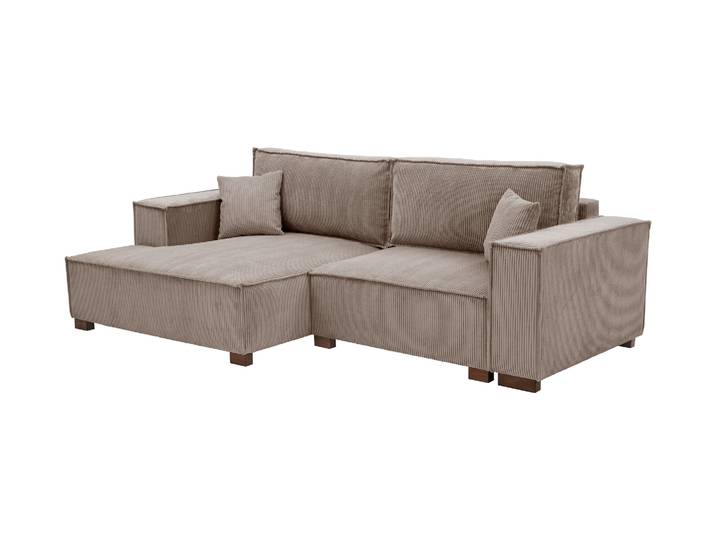 Tchibo - Sofa 2-Sitzer mit Auszugsbett rechts - 253x150x87cm - braun -