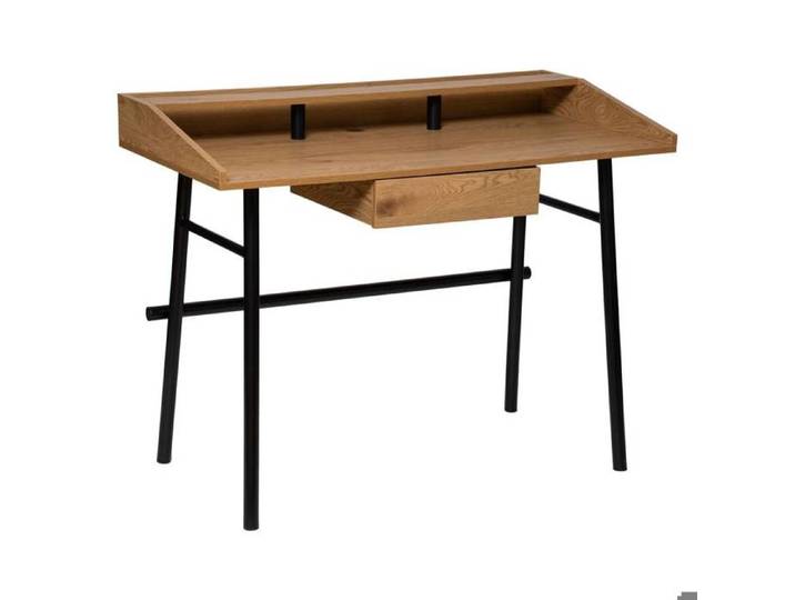 Bureau 1 tiroir  Josan  effet chêne L110cm - Atmosphera Créateur d'intérieur