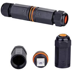 VALUE RJ-45 Kupplung geschirmt, Cat.6A (Class EA), Outdoor/Industrie, schwarz 21.99.3007