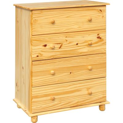 Kommode MÖBILIA "Chur", beige (natur), B:80cm H:102cm T:43cm, Massivholz, Sideboards, Kommode, aus massiven Kiefernholz, Breite 80 cm, Höhe 102 cm