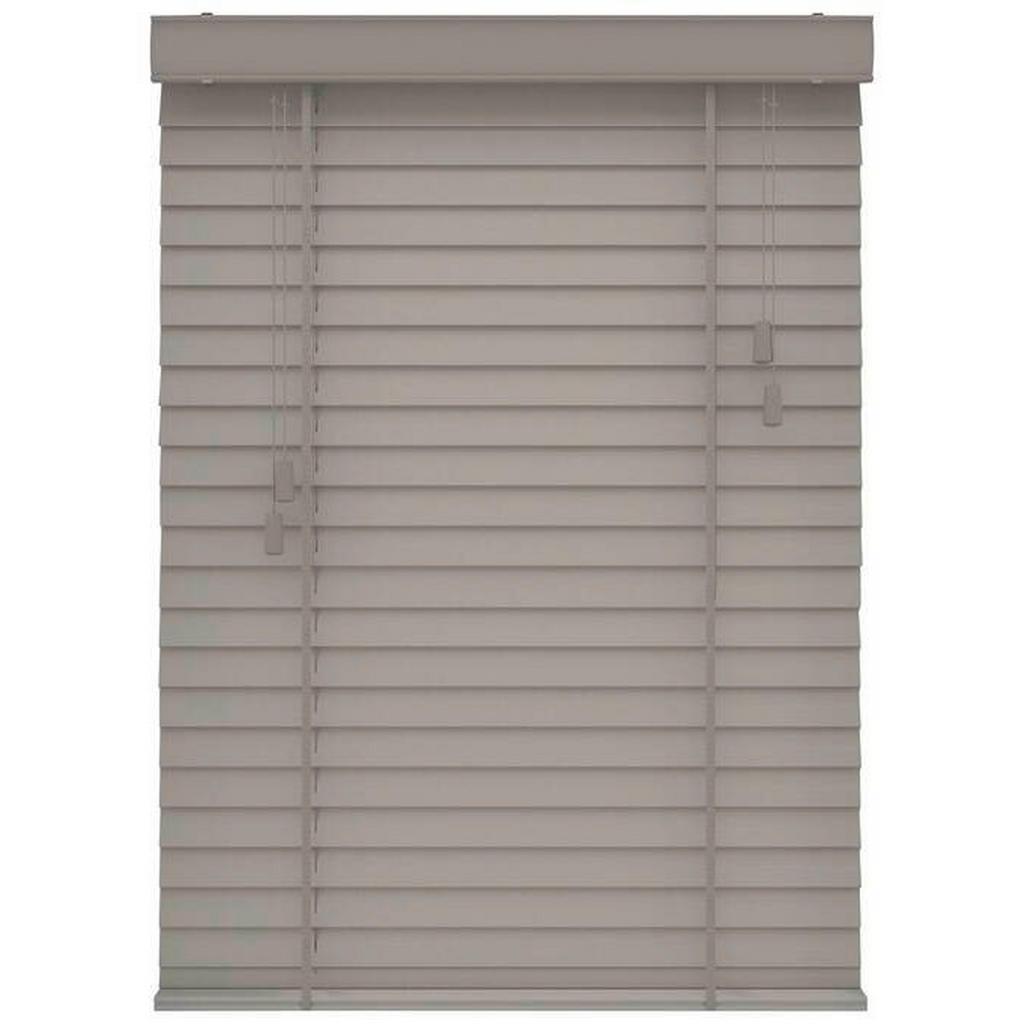 Jalousie Venetian, Grau, Holz, Bambus, Holz, 75x130 cm, Länge universell einstellbar, Wohntextilien, Rollos & Jalousien, Jalousien